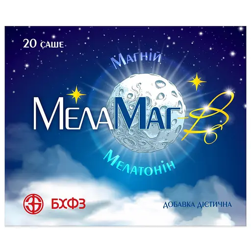 Дієтична добавка МелаМаг-В6, 2.3 г х 20 саше - фото 1