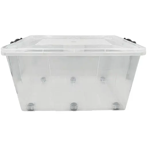 Контейнер Irak Plastik Hide прямокутний 50 л на колесах прозорий (00-00004667) - фото 2