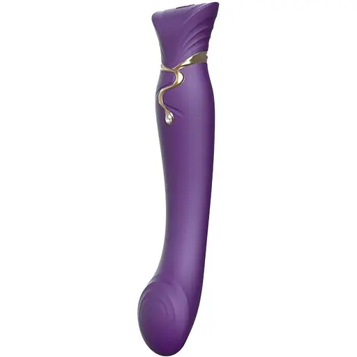 Вібратор Zalo Queen G-Spot Pulse Wave 21.5 см фіолетовий