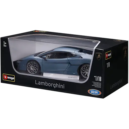 Автомодель Bburago Lamborghini Temerario 1:18 синяя (18-11052BU) - фото 8