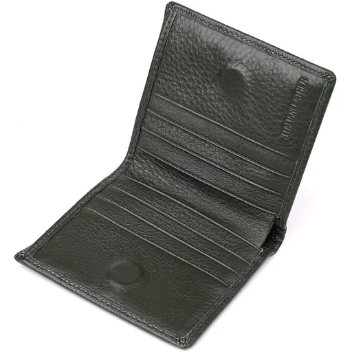 Жіночий гаманець на магніті з натуральної шкіри ST Leather 9.5х10х2 см acs0029654 - фото 5