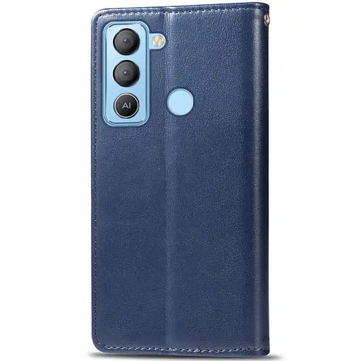 Кожаный чехол-книжка Getman Gallant (PU) для Tecno Pop 5 LTE Синий - фото 2