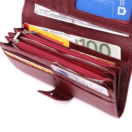 Кожаный женский кошелек ST Leather 18.7х9х3 см acs0028479 - фото 5