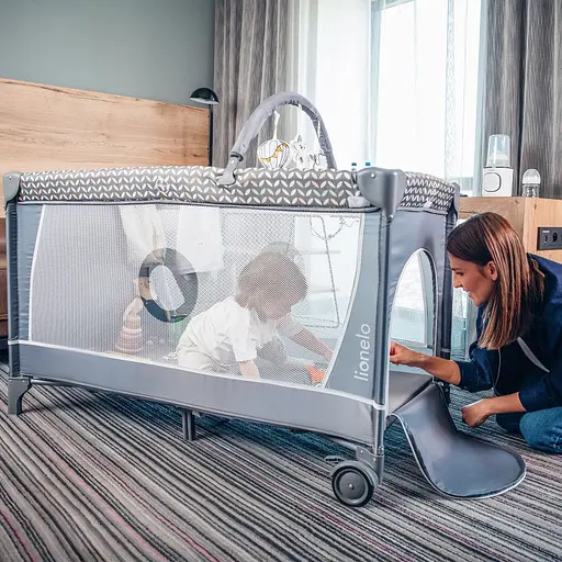 Манеж-ліжко Lionelo Flower Cappuccino (LO-FLOWER CAPPUCCINO) - фото 11