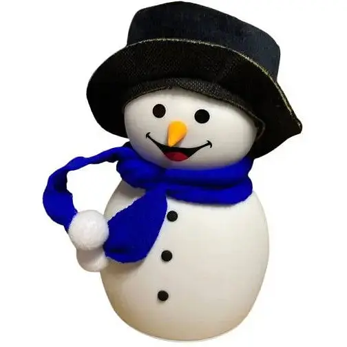 Детский силиконовый ночник Снеговик Snowman LJC-118 светильник аккумуляторный игрушка для сна - фото 1