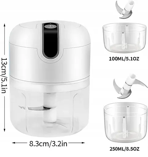 Подрібнювач багатофункціональний ручний електричний для овочів та фруктів - фото 4