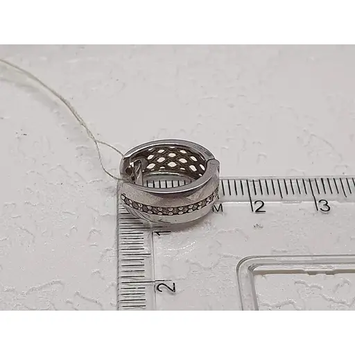 Серебряные серьги Лазурит с фианитами. 29012р - фото 4