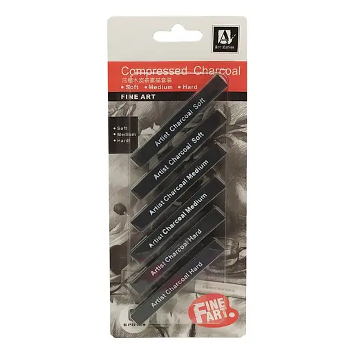 Восковые карандаши "Artist Charcoal Soft" CPC0810 черные