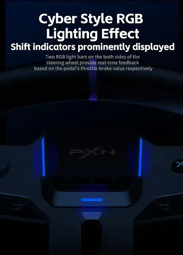 Ігрове кермо PXN V9 GEN2 з педалями і коробкою передач для PS4, PS3, Xbox X/S, PC (PXN-V9GEN2) - фото 2