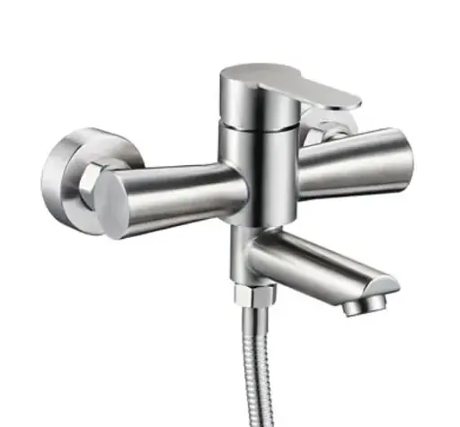 Смеситель для ванны Solone JAT3-A094 с душевым набором Нержавеющая сталь 30412 - фото 2