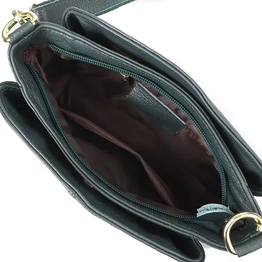 Кожаная сумка Vintage для женщин с тремя отделениями 22.5х16.5х11.5 см sum0027624 - фото 8