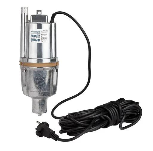 Насос вібраційний Wetron WVM60-1 10 м кабелю нижній вхід 778387 - фото 2