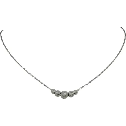 Серебряное колье Qvaliz Шарики. 908-01143