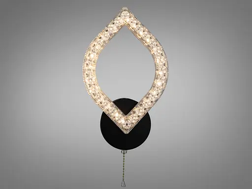 Бра настінне Romin LED чорне 17 Вт CCT ланцюжок - фото 3