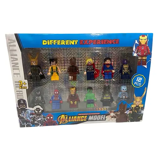 Набор игровых фигурок Мстители 12 шт. с оружием (25-161)