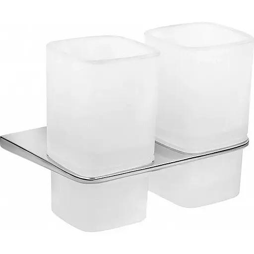 Склянка для зубних щіток подвійна AM.PM Inspire A50343464 хром - фото 1