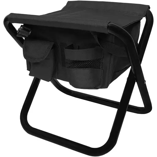 Стілець NeRest NR-25 S розкладний із сумкою чорний - фото 1