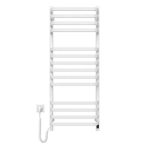 Электрический полотенцесушитель Navin Stugna 480x1200 Sensor левая белая 12-028153-3680, Белый, Левое, Электронный - фото 1