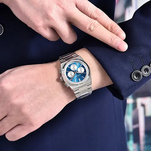 Наручний годинник чоловічий PD-1761 Silver-Blue Pagani Design acs0031194 - фото 3