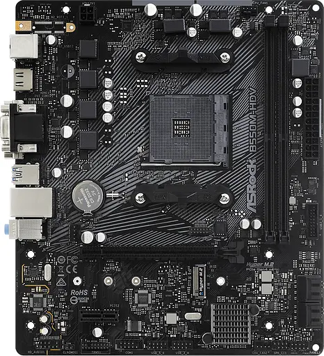 ASRock B550M-HDV (AM4/B550, 2*DDR4, PCIex16, DVI/HDMI/VGA, 4xSATAIII, M.2, GLan, 7.1ch, mATX)