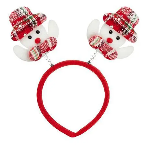 Обідок новорічний "Сніговик" Bambi 2505-SP-3 розмір 22,5 см - фото 1