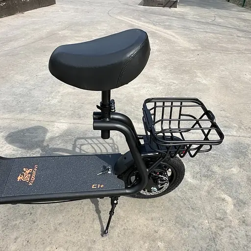 Электросамокат KUGOO Kirin C1+ Plus 18Ah 2025 года с сиденьем и корзиной - фото 9