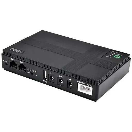 ИБП для роутера-коммутатора Hoco DC1018P 10400мАч 18W 5V/9-12V PoE black