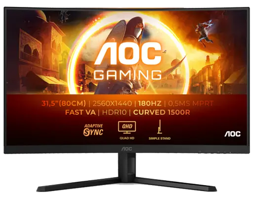 Монiтор 31.5" AOC CQ32G4VE Black