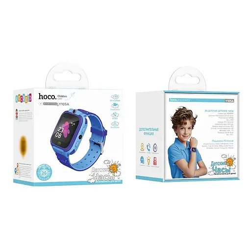Дитячий смарт-годинник Hoco Y105A з функцією відеодзвінка синій - фото 4
