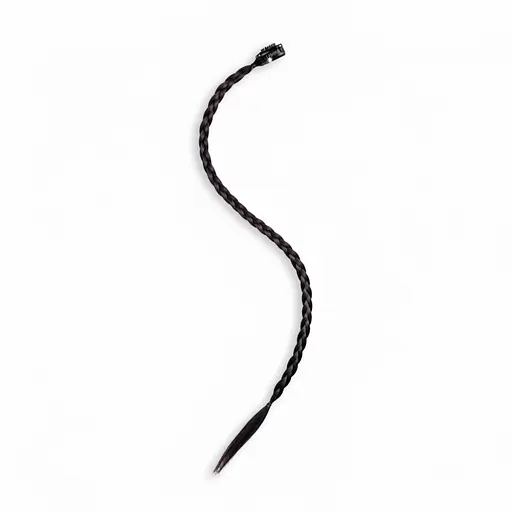 Накладные тонкие косы на шпильке (канекалон) 45 см. Брюнет K0864-1