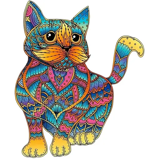 Пазли дерев'яний Eureka 2D Cat 99 елементів 473610