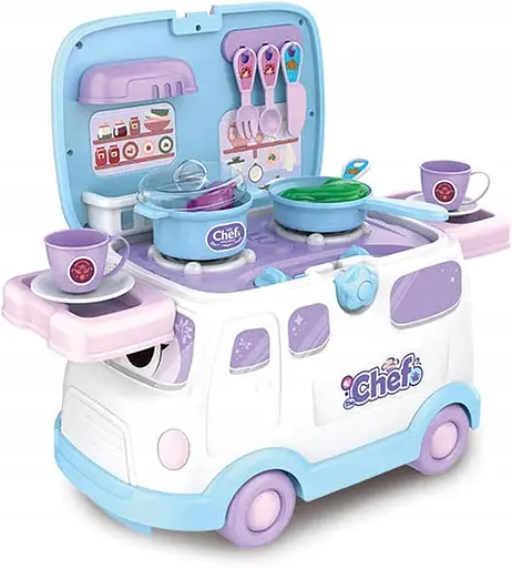 Ігровий набір автомобіль-штовхач-кухня 3-в-1 для дітей 2001662 - фото 4