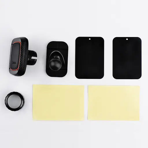 Автотримач для телефона HOCO CA24 Lotto series magnetic automotive center adsorbed holder Black - фото 7