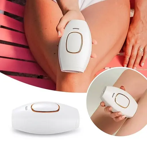 Портативний фотоепілятор IPL Hair Removal Device для тіла білий - фото 6
