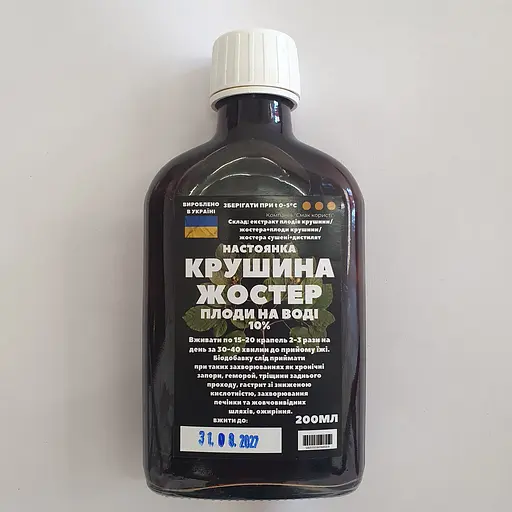 Водная настойка на плодах крушины/жостера 200 мл - фото 1