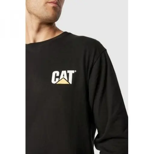Кофта Caterpillar Trademark Banner Longsleeve Black M (1103-1510034-016-M) - фото 5