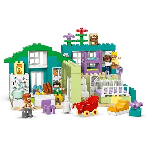 Уценка. Конструктор LEGO DUPLO Town Современный семейный дом с фигурками 3 в 1, 166 деталей (10470) - фото 2