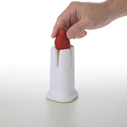 Ручная овощерезка измельчитель для нарезки овощей и фруктов на четвертинки (4 части) The Quarter Cutter, Kitchen Master Салатовый 85689 - фото 6