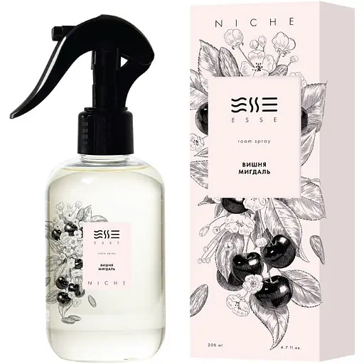 Парфюмерный спрей для дома Esse Румспрей Niche Вишня миндаль 200 мл