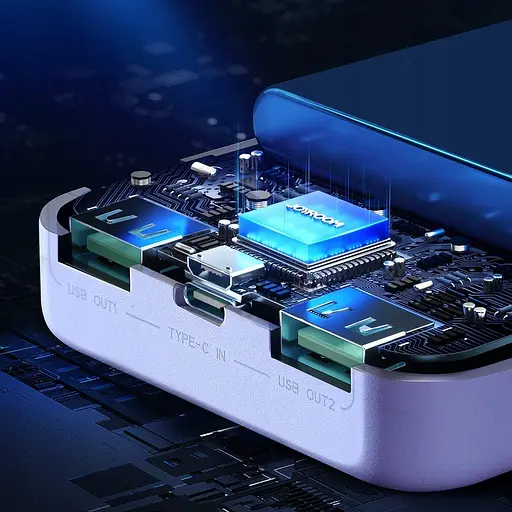 Універсальна мобільна батарея Power Bank Joyroom T-018 30000mAh (Білий) - фото 9