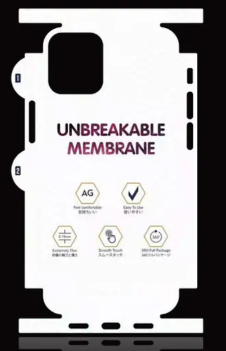 Захисна плівка DK AG Matte Unbreakable Membrane HydroGel 360° для Apple iPhone 13 Pro Max (clear) - фото 2