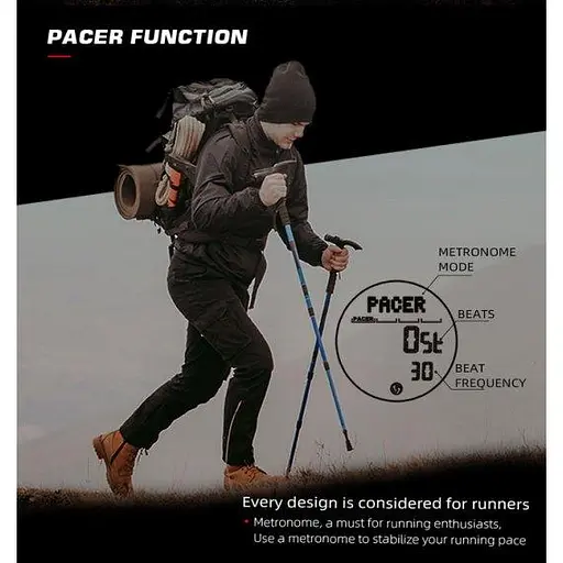 Мужские наручные тактические часы North Edge Alps с компасом (Зеленый) - фото 4