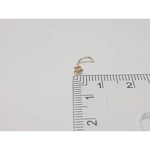 Золотая серьга-пирсинг в нос Dear. 1009 - фото 5