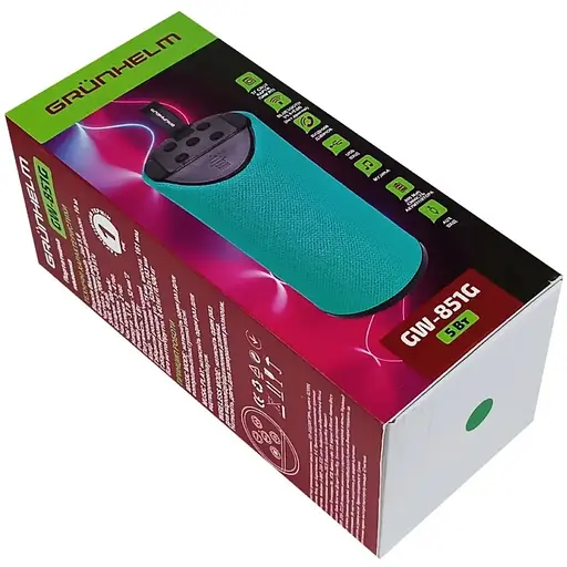 Портативная колонка Grunhelm GW-851G (129676) - фото 5