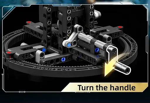 Конструктор динозавр MJI механічний МОЗАЗАВР  Mosasaurus Sea Dragon Technical Model  1413 деталей - фото 8