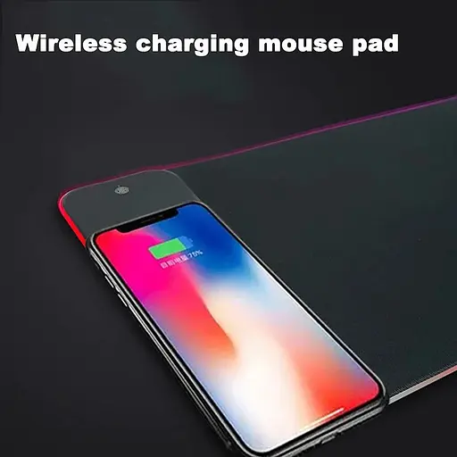 Килимок для миші з бездротовою зарядкою Wireless Charging 300 мм / 800 мм / 4 мм чорний - фото 5