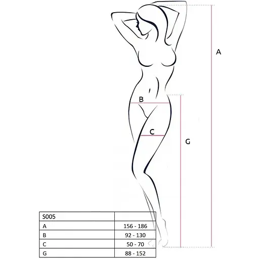 Эротические колготки-бодистокинг Passion S005 Black - фото 6