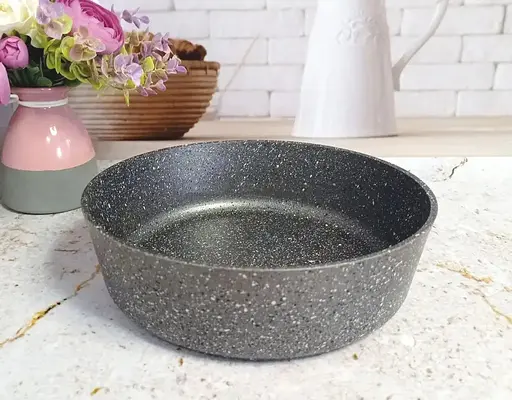 Противень форма для запікання випічки O.M.S. Collection 3411 із гранітним покриттям 28 см 4,2 л Grey Сірий - фото 3