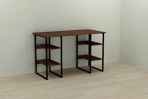 Комп'ютерний стіл Ferrum-decor Карен 75x140x60 чорний ДСП Венге 16мм (FRD-105845)