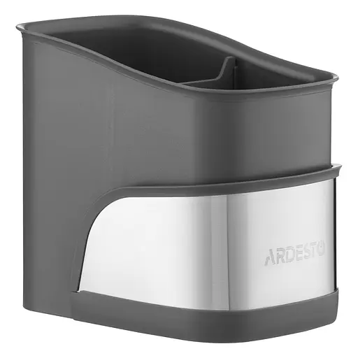Органайзер для щеток Ardesto Minimalism 15 х 10 х 13.5 см серый (ARHB3101GS) - фото 2